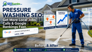 Pressure Washing SEO strategy helping a pressure washing company improve Google rankings, attract local customers, and generate more local jobs.