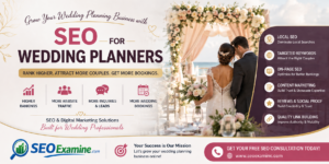Wedding planner SEO services designed to improve Google rankings, increase website traffic, generate wedding leads, and boost bookings through local SEO and content marketing.