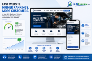 Fast and mobile-friendly auto repair website optimized for SEO, better Google rankings, and increased customer conversions.