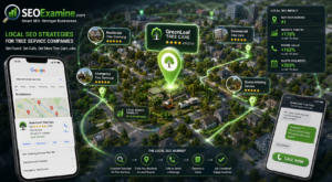 Tree care business appearing in local search results for nearby removal and trimming services