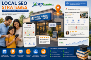 Local SEO for Tutoring Centers improving Google Maps visibility and attracting nearby student enrollments.