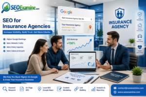 Insurance agency improving Google search visibility through professional SEO strategies.