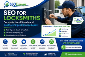 SEO for Locksmiths helping a local locksmith business rank higher on Google and generate more emergency service leads.