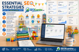 Essential SEO strategies for daycare centers including keyword research, technical SEO, and content optimization.