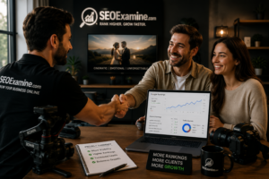 SEOExamine helping a videography business increase online visibility and client inquiries.