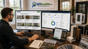 SEO specialist optimising window and door replacement service pages for local installation leads