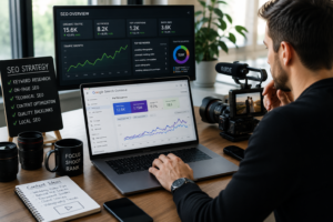 SEO strategy helping videographers improve Google rankings and attract qualified clients.