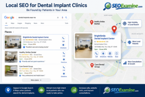 Local SEO for Dental Implant Clinics using SEOExamine to improve local visibility