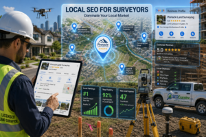 Land surveying company improving Google Maps visibility with local SEO.